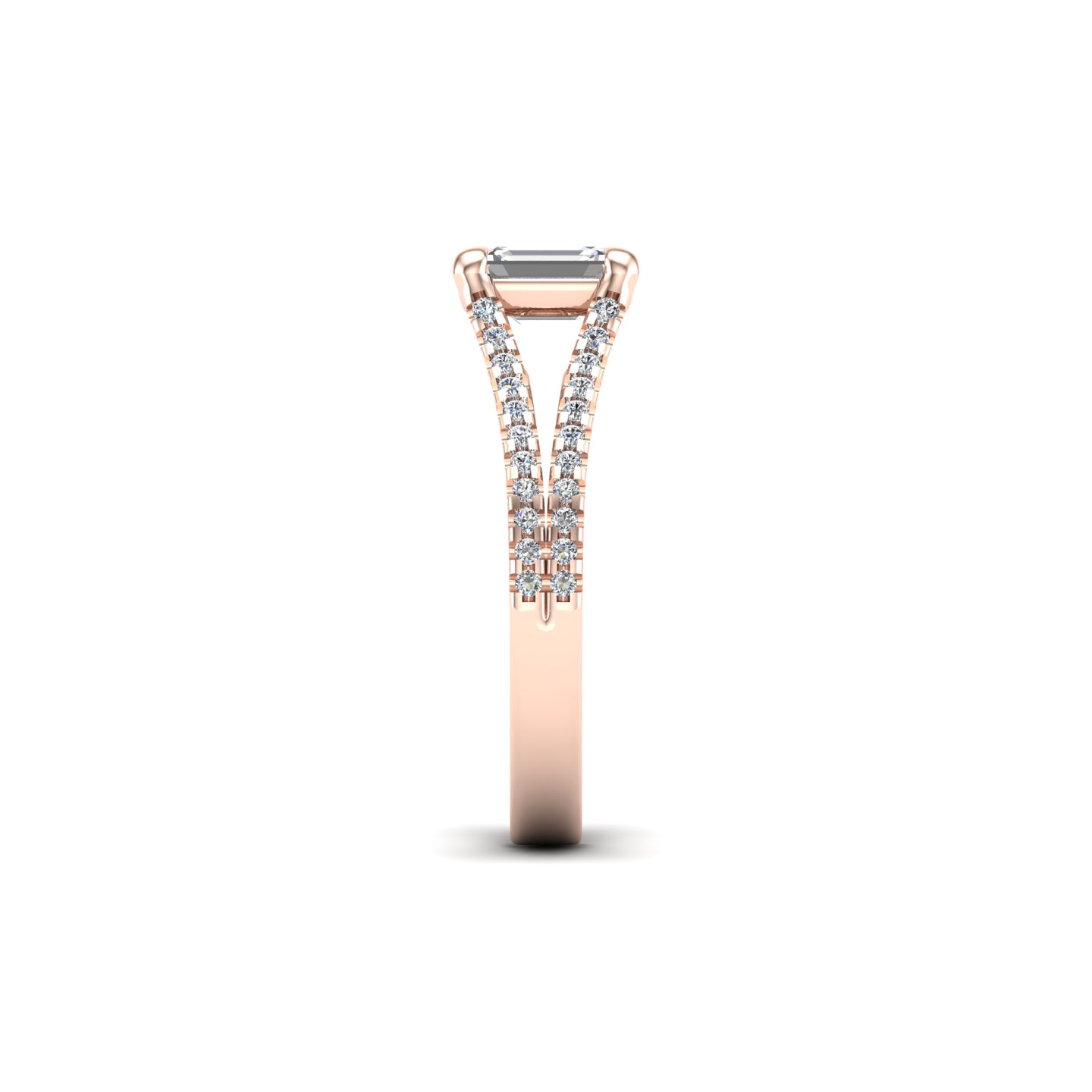 Edith Split Shank Engagement Ring